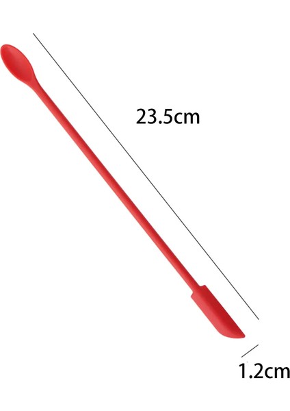 Kırmızı L Çift Kafa Mini Silikon Spatula Ince Kavanoz Makyaj Tereyağı Kek Spatula Kaşıkla Yeniden Kullanılabilir Spatula Mutfak Pişirme Aletleri (Yurt Dışından) fiyatları