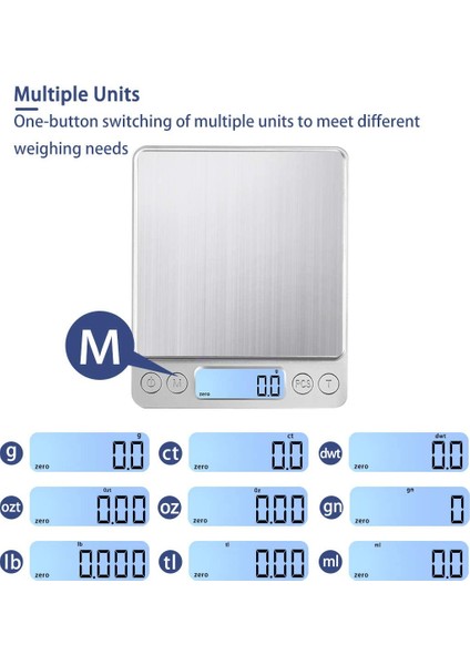 3kg 0.1g Dijital Mutfak Terazisi 3000G/ 0.1g Küçük Mücevher Terazisi Gıda Terazileri Dijital Ağırlık Gram ve Oz Dijital Gram Terazisi Lcd/ Tara (Yurt Dışından) fırsatları