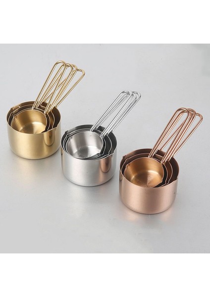 Gümüş 60ML 60/80/125/250ML Pişirme Ölçme Kabı Paslanmaz Çelik Çift Ağızlı Süt Tereyağı Kahve Isıtıcı Kaşık Mutfak Ölçerölçek (Yurt Dışından)