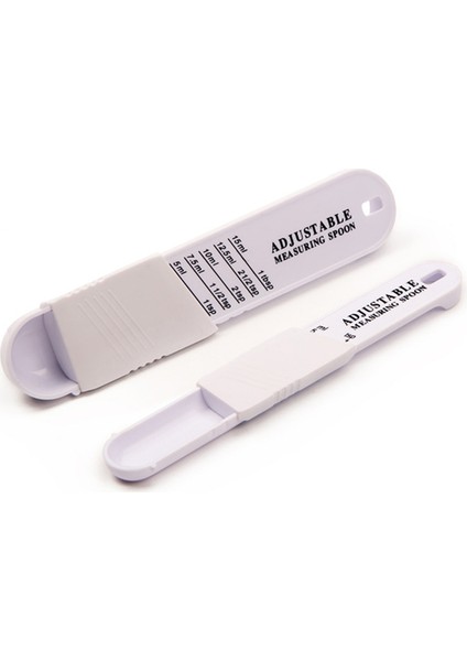 Açık Gri Ayarlanabilir Ölçüm Kaşığı Yaratıcı Çift Uçlu Ayarlanabilir Ölçekli Ölçüm Kaşığı Pişirme Pişirme Kahve Şeker Tuz Tozu (Yurt Dışından)