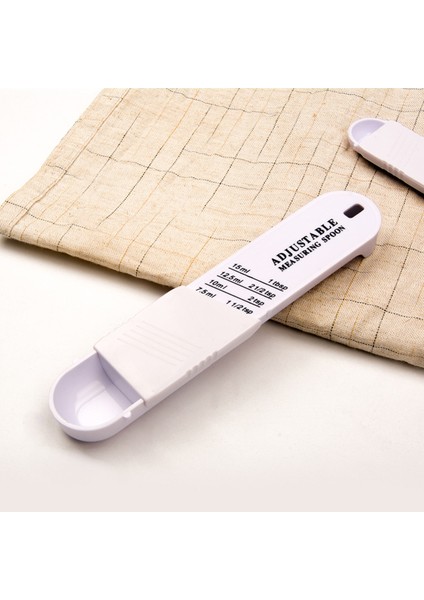 Açık Gri Ayarlanabilir Ölçüm Kaşığı Yaratıcı Çift Uçlu Ayarlanabilir Ölçekli Ölçüm Kaşığı Pişirme Pişirme Kahve Şeker Tuz Tozu (Yurt Dışından) fırsatları