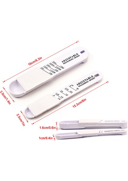 Açık Gri Ayarlanabilir Ölçüm Kaşığı Yaratıcı Çift Uçlu Ayarlanabilir Ölçekli Ölçüm Kaşığı Pişirme Pişirme Kahve Şeker Tuz Tozu (Yurt Dışından) fiyatları