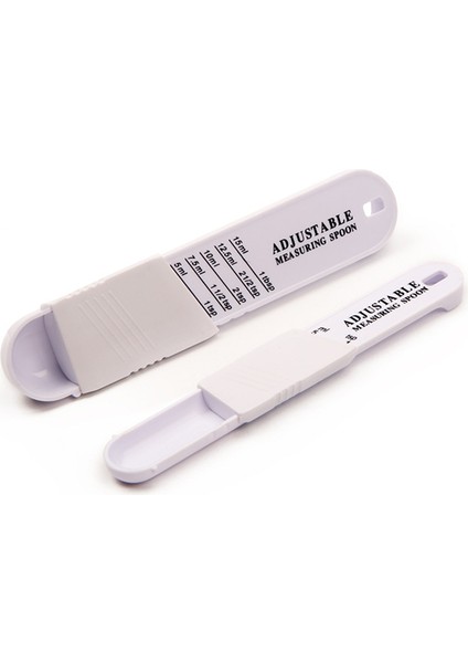 Açık Gri Ayarlanabilir Ölçüm Kaşığı Yaratıcı Çift Uçlu Ayarlanabilir Ölçekli Ölçüm Kaşığı Pişirme Pişirme Kahve Şeker Tuz Tozu (Yurt Dışından) modelleri