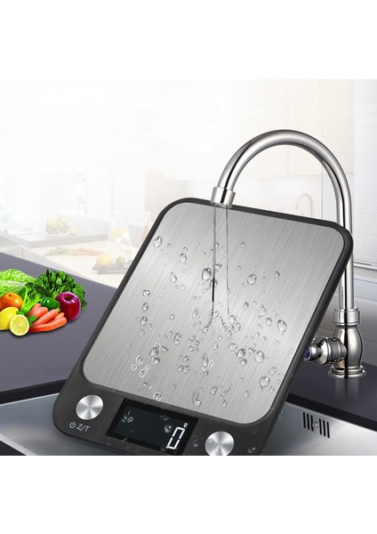 1000GX1G Dijital Mutfak Terazisi 10KG/15KG Gıda Ölçeği LED Ekran Hassas Tartı Kahve Dengesi Terazi Gram Ölçme Pişirme Pişirme (Yurt Dışından)