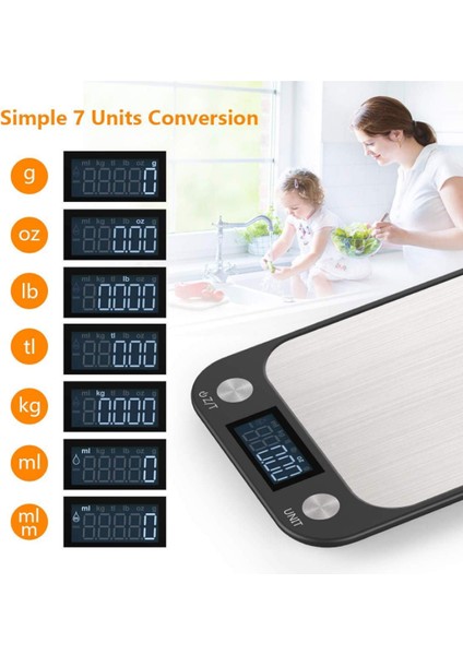 1000GX1G Dijital Mutfak Terazisi 10KG/15KG Gıda Ölçeği LED Ekran Hassas Tartı Kahve Dengesi Terazi Gram Ölçme Pişirme Pişirme (Yurt Dışından)