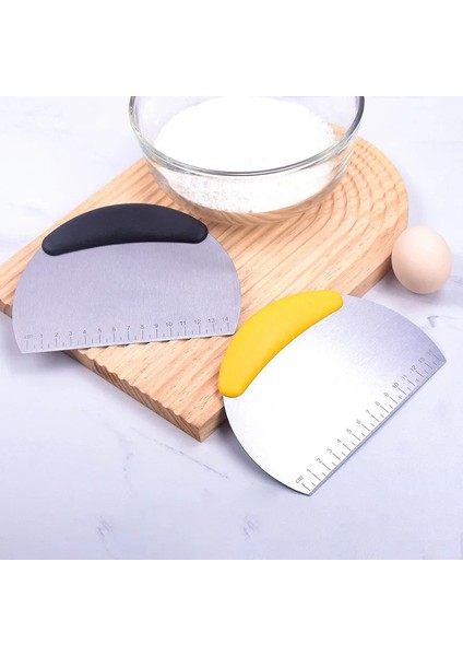 Siyah 1 Adet Paslanmaz Çelik Pasta Kesici Un Pastası Kazıyıcı Doğrayıcı Terazi Hamur Pizza Kesici Rahat Saplı Mutfak Pişirme Araçları (Yurt Dışından) indirimleri