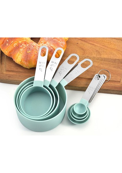 4 Adet Yeşil Bardak 7.5g 4 Adet Çok Amaçlı Kaşık/bardak Ölçüm Aletleri Pp Pişirme Aksesuarları Paslanmaz Çelik/plastik Saplı Mutfak Aletleri (Yurt Dışından) indirimleri