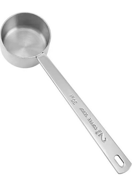 Gümüş 30ML 1 Adet Paslanmaz Çelik Kepçe 15ML 30ML Ölçüm Kaşığı Kaşık Uzun Saplı Metal Ölçü Kaşığı Kahve Çay Araçları Aksesuarları (Yurt Dışından)