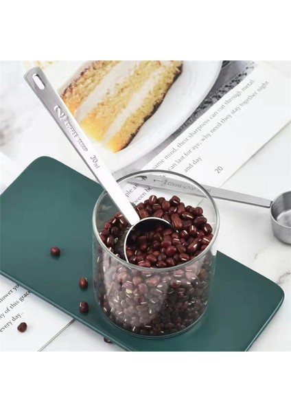 Gümüş 30ML 1 Adet Paslanmaz Çelik Kepçe 15ML 30ML Ölçüm Kaşığı Kaşık Uzun Saplı Metal Ölçü Kaşığı Kahve Çay Araçları Aksesuarları (Yurt Dışından) indirimleri