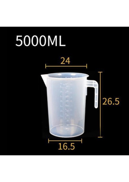 5000ML Plastik Ölçüm Kabı Hafif Dayanıklı Pişirme Kabı 500ML 1000ML 2000ML 5000ML Taşınabilir Ölçüm Kabı Terazi Araçları (Yurt Dışından)