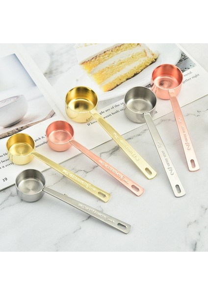 Gül Altını 15 ml 1 Adet Paslanmaz Çelik Kepçe 15 ml 30 ml Ölçüm Kepçesi Kaşık Uzun Saplı Metal Ölçü Kaşığı Kahve Çay Aletleri Aksesuarları (Yurt Dışından) modelleri