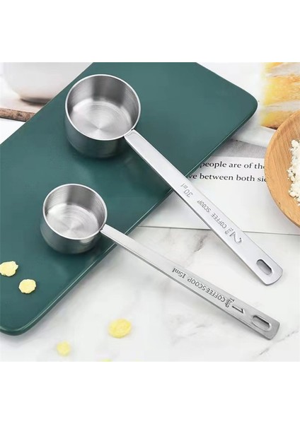 Gül Altını 15 ml 1 Adet Paslanmaz Çelik Kepçe 15 ml 30 ml Ölçüm Kepçesi Kaşık Uzun Saplı Metal Ölçü Kaşığı Kahve Çay Aletleri Aksesuarları (Yurt Dışından) fırsatları