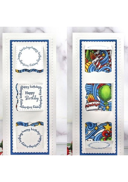 Resim 5 Ince Dalgalı Daireler Kareler Kalpler Çapraz Tarak Balık Pulları Kesme Kalıpları Kendin Yap Scrapbooking Kartlar El Sanatları Yapımı YENI2021 (Yurt Dışından)