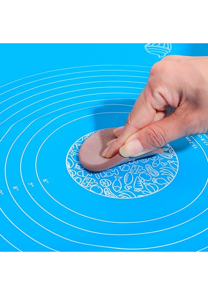 Yeşil 40X50CM Mat Fais Du Yoğurma Pedi Silikon Pişirme Matları Mutfak Aksesuarları Levha Pizza Hamur Matı Yapışmaz Hamur Açma Matı Pişirme Araçları (Yurt Dışından) modelleri