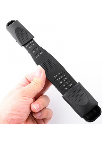 Kırmızı Ayarlanabilir Çift Başlı Kek Pişirme Unu Gıda Ölçme Dokuz Hız Çok Ölçekli Ölçme Kaşığı Katı Toz Çay Kaşığı (Yurt Dışından) fiyatları