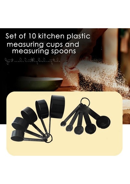 Koyu Haki 1 Takım Çok Amaçlı Paslanmaz Çelik ve Plastik Ölçme Kaşığı Ölçekli Fincan Pişirme Araçları Ev Kolu Mutfak Alet Malzemeleri (Yurt Dışından) indirimleri