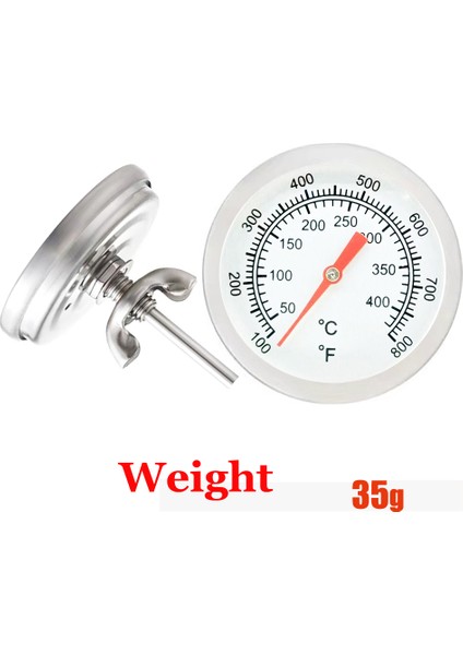 400 Derece Santigrat 52MM Fırın Termometresi Barbekü Tütsüleme Izgara Sıcaklık Ölçer Metre Barbekü Et Termometresi Pişirme 50-400/50-500 Derece Santigrat (Yurt Dışından)