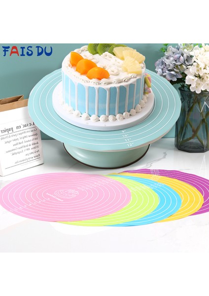 Blue2 Nozzleset ile Fais Du Yuvarlak Silikon Pişirme Mat 12 Inç Çaplı Kek Pikap Pedi Kaymaz Ped Kek Standı Gıda Sınıfı Mutfak Pişirme Aracı (Yurt Dışından) fiyatları
