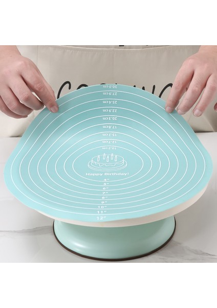 Blue2 Nozzleset ile Fais Du Yuvarlak Silikon Pişirme Mat 12 Inç Çaplı Kek Pikap Pedi Kaymaz Ped Kek Standı Gıda Sınıfı Mutfak Pişirme Aracı (Yurt Dışından) fırsatları