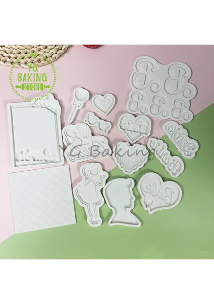 SM-3750 3D Film Karikatür Kız/erkek/kalp Gözlük Silikon Kalıp Çikolata Fondan Kalıp Diy Kil Reçine Modeli Kek Dekorasyon Aracı Bakeware (Yurt Dışından) modelleri