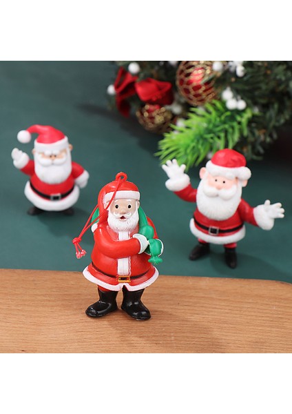 Style9 E Mini Reçine Noel Dekorasyon Noel Baba Kardan Adam Ağacı Mikro Peyzaj Modeli Diy Minyatür Bahçe Figürleri Ev Dekorasyon (Yurt Dışından) fırsatları