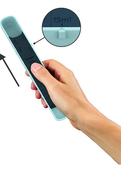 Grayblack Plastik Ölçüm Kaşığı Dozaj Kaşık 12-Speed Ayarlanabilir Ölçekli Pişirme Aracı Çay Kaşığı Ölçü Mutfak Aksesuarları Ölçü Aracı (Yurt Dışından) modelleri