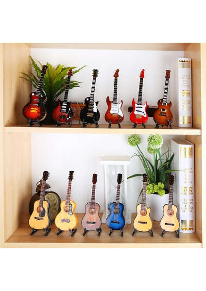 No.1 Gitar 17 cm 1/6 Ölçek Minyatür Gitar Modeli Mini Gitar Bebek Evi Için Koleksiyon Ev Dekorasyonu Min Müzikalaletler (Yurt Dışından)