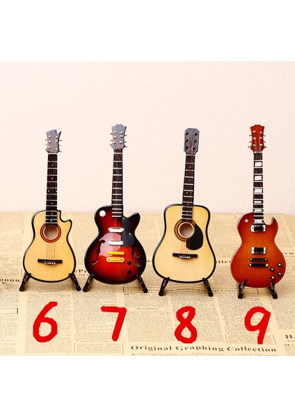 No.1 Gitar 17 cm 1/6 Ölçek Minyatür Gitar Modeli Mini Gitar Bebek Evi Için Koleksiyon Ev Dekorasyonu Min Müzikalaletler (Yurt Dışından)