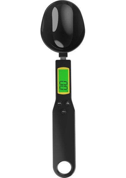 Siyah 500G 500G Dijital Ölçü Kaşığı Taşınabilir Mini Ev Pişirme Mutfak Ölçü Kaşığı Yemek Un Süt Çay Kahve Aleti Ölçek (Yurt Dışından)