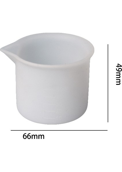 50ML-5PCS-B 30/50/100/125/500ML Silikon Ölçüm Kabı Şeffaf Ölçekli Diy Mutfak Pişirme Epoksi Silikon Reçine Takı Yapımı Araçları (Yurt Dışından)