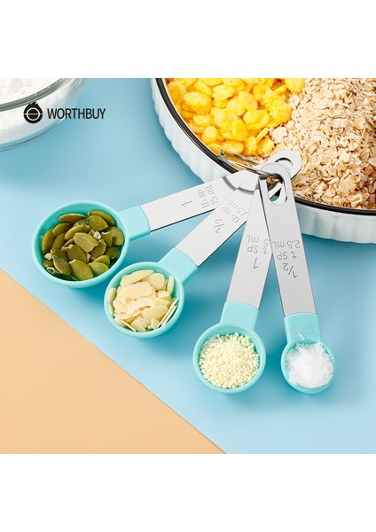 4 Adet Gri Fincan Paslanmaz Çelik Ölçme Bardak Seti 8 Kepçe Çay Kahve Mutfak Gadget Setleri Pişirme Aksesuarları Ölçme Kek Araçları Terazi Seti (Yurt Dışından) modelleri