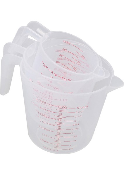 50ML 250/500/1000ML/100ML/25ML Plastik Ölçüm Kabı Sürahi Dökme Ağzı Yüzey Mutfak Alet Malzemeleri Dereceli Mutfaklı Kaliteli Bardak (Yurt Dışından) fiyatları