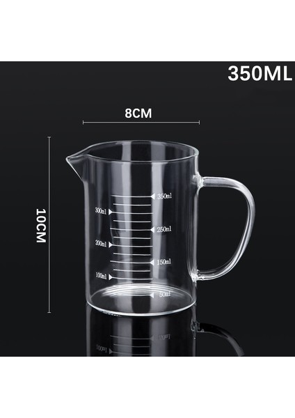 350 ml Cam Ölçüm Kabı Pişirme Ölçüm Sürahisi Süt Kupası Yüksek Borosilikat Cam Bardak Ölçekli Ölçüm Sürahisi Mutfak Ölçüm Aletleri Için (Yurt Dışından)