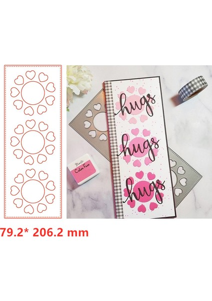 Resim 7 Ince Dalgalı Daireler Kareler Kalpler Çapraz Tarak Balık Pulları Kesme Kalıpları Kendin Yap Scrapbooking Kartlar El Sanatları Yapımı Yeni 2021 (Yurt Dışından)