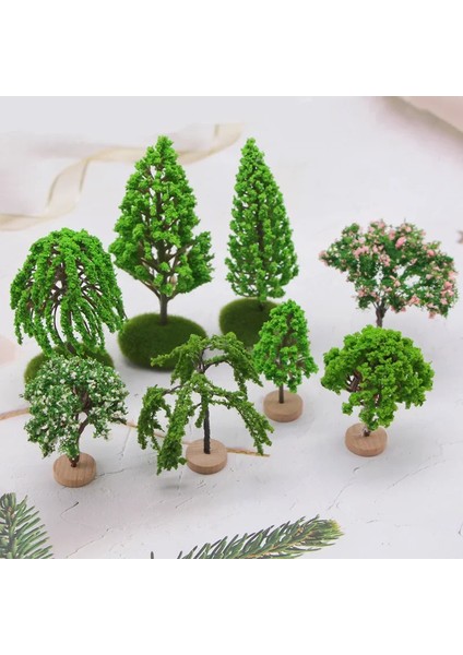 Stil 1 1 Adet Minyatür Ağaç Modeli Ağaçlar, Tren, Demiryolu Düzeni, Diorama, Manzara, Plastik Ölçek, Sahne Oluşturma, Peyzaj Dekoru, 1 Adet, 3 Adet (Yurt Dışından) indirimleri