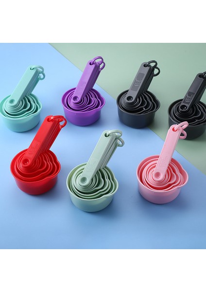 Kupa-Koyu Yeşil-11 Adet 5/6/10/11 Adet/set Plastik Renkli Ölçüm Kabı Çift Ölçekli Ölçüm Kaşığı Seti Mutfak Aksesuarları Pişirme Araçları Ev Gereçleri (Yurt Dışından) indirimleri