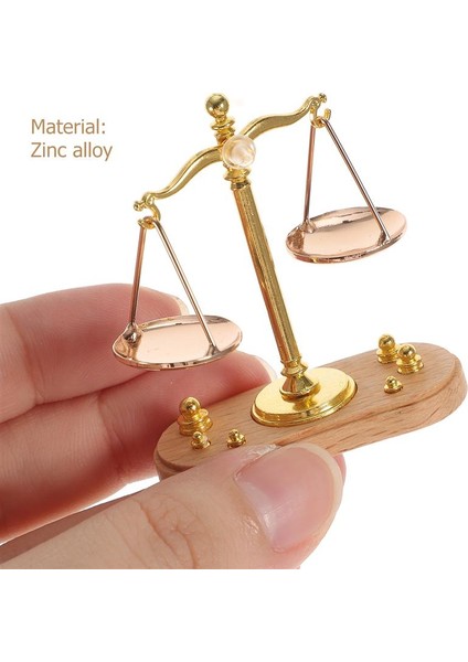 Ölçekli Balancemini Adalet Vintage Ağırlık Terazileri Minyatür Dekor Metal Forkids Mobilya Tartı Kefesi Kuyumculuk 1 Retro Ev 12 (Yurt Dışından)
