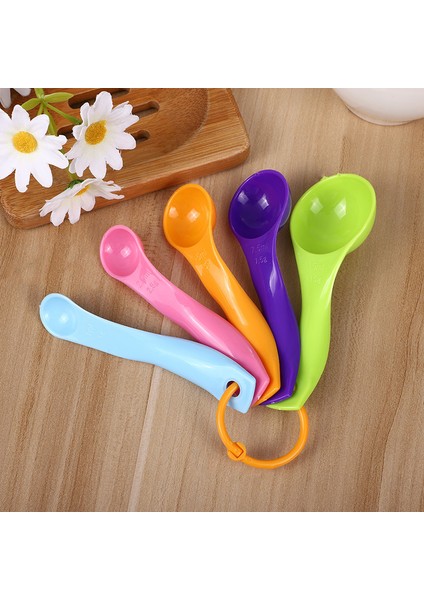 Stil A 2 Adet 1 ~ 4 Adet 5 Parçalı Set Renkli Ölçüm Kaşıkları Çift Ölçekli Mutfak Pişirme Araçları Süt Tozu Renkli Plastik Ölçüm Kaşıkları (Yurt Dışından) modelleri