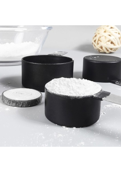 Siyah 2 4 Parça Paslanmaz Çelik Pp Ölçüm Kaşıkları Seti Çok Amaçlı Kaşıklar Ölçekli Ölçüm Kabı Pişirme Pişirme Araçlarımutfak (Yurt Dışından) indirimleri