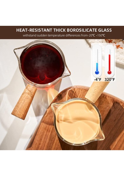 75ML Şeffaf Ölçekli Cam Ölçüm Kabı Dekantör Ağzı Süt Sürahisi Şeffaf Dayanıklı Ölçü Kupa Mutfak Pişirme Araçları Espresso Ölçüm Kabı (Yurt Dışından)