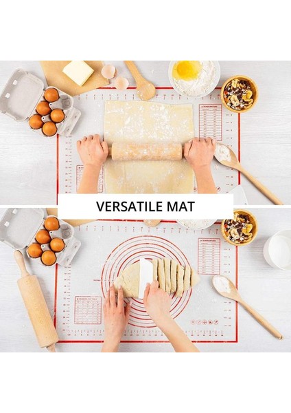 Kırmızı 29X26CM 80/70/60CM Büyük Boy Silikon Pişirme Matı Yoğurma Pedi Araçları Krep Pizza Hamuru Yapışmaz Mutfak Için Silikon Mat (Yurt Dışından) fiyatları