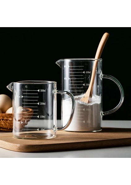 1000ML Ölçüm Bardağı Cam Kahve Süt Kupası Mezun Pasta Ölçüm Bardakları Sıvı Süt Sürahisi Ölçeği ile Pişirme Pişirme Mutfak Gereçleri (Yurt Dışından)