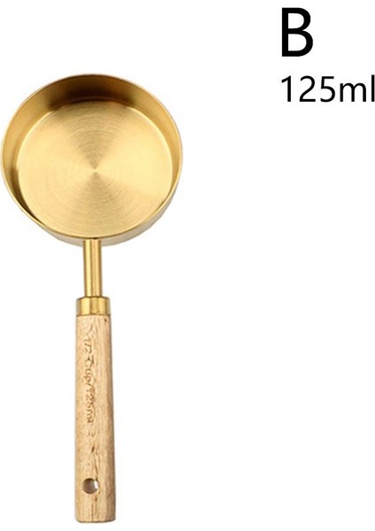125 ml 1 Adet Altın Ölçüm Kapları Kaşıklar Paslanmaz Çelik Gıda Kahve Un Kepçesi Mutfak Ölçeği Pişirme Pişirme Aleti Mutfak Aletleri (Yurt Dışından)