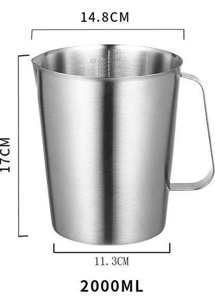 2000ML Sağlam 304 Paslanmaz Çelik Kullanımı Kolay Pişirme Araçları En Çok Satan Iç Ölçek Tasarımı Iç Ölçek Tasarımı ile Fırında Tedarik Dayanıklı (Yurt Dışından)