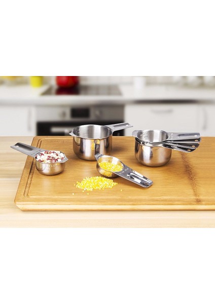 7 Adet Paslanmaz Çelik Ölçme Bardak Pişirme Kahve Çay Mutfak Ölçme Kaşığı Terazi Kepçe Seti Ölçme Aletleri Kolay Kavrama (Yurt Dışından) fırsatları