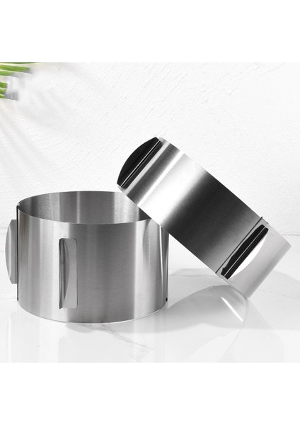 Yükseklik 12CM 430 Paslanmaz Çelik 6-30CM Teleskopik Köpük Halkası Paslanmaz Ölçekli 6-15CM Aileler Için Yükseltilmiş Pişirme Kek Halkası (Yurt Dışından) fırsatları