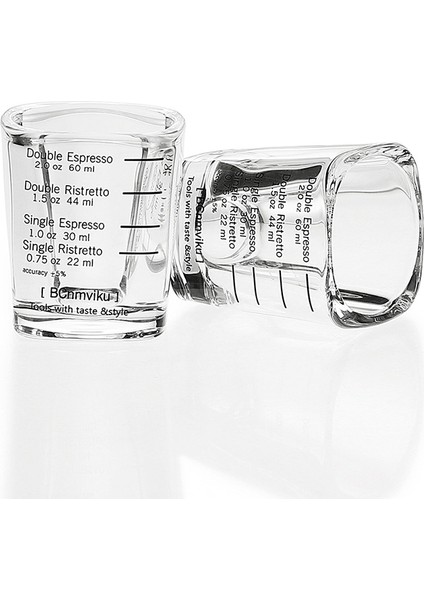 Kırmızı Ölçüm Kabı Cam 60ML Espresso Kahve Onskavurma Kare Pişirme Ölçüm Kabı Ölçekli Cam Ölçüm Kabı (Yurt Dışından) fırsatları