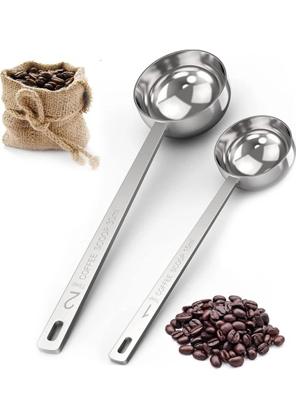 1 Yemek Kaşığı 10 ml Punana Paslanmaz Çelik Kahve Kepçesi, Yemek Kaşığı Ölçü Kaşığı Uzun Saplı Kahve Kaşığı Mutfak Kafe Yapımı Için (Yurt Dışından)