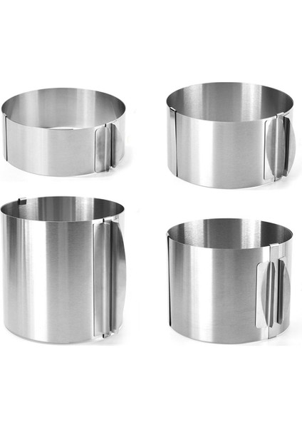 Yükseklik 12CM 430 Paslanmaz Çelik 6-30CM Teleskopik Köpük Halkası Paslanmaz Ölçekli 6-15CM Aileler Için Yükseltilmiş Pişirme Kek Halkası (Yurt Dışından) indirimleri