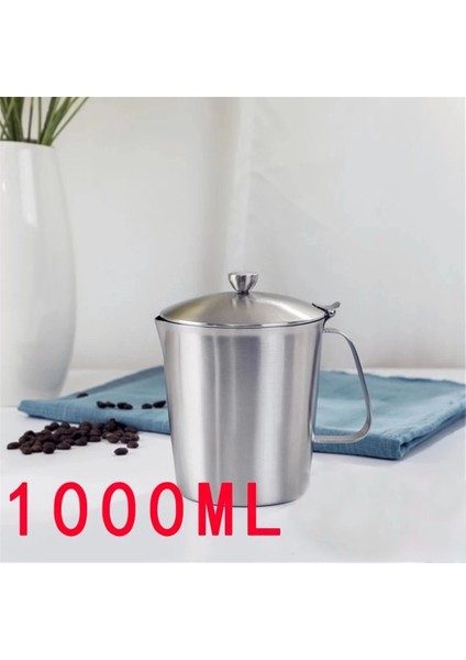 Kapaksız 1000ML Ölçüm Kabı Mutfak Terazisi Bardak Hijyenik Paslanmaz Çelik SUS304 Pişirmehomebrew (Yurt Dışından) modelleri
